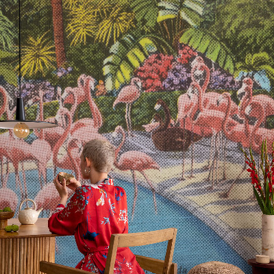 Selbstklebende Fototapete fürs Kinderzimmer Exotische Szene