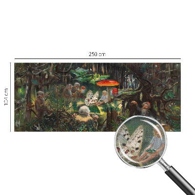 Selbstklebende Fototapete fürs Wohnzimmer Märchenwald