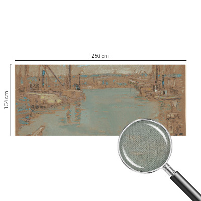 Fototapete in 3D-Optik Hafenansichten