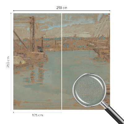 Fototapete in 3D-Optik Hafenansichten