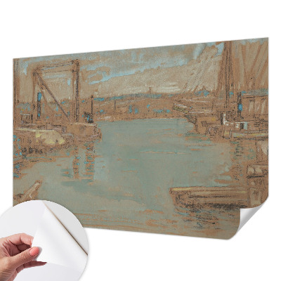 Fototapete in 3D-Optik Hafenansichten