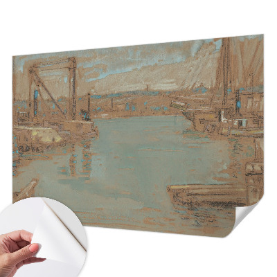 Fototapete in 3D-Optik Hafenansichten