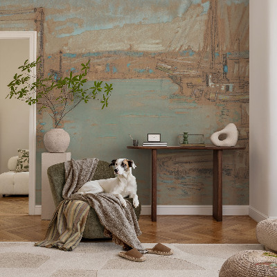 Fototapete in 3D-Optik Hafenansichten