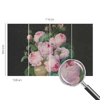 Moderne Fototapete nach Maß Florale Eleganz