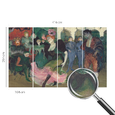 3D-Fototapete fürs Schlafzimmer Gesellschaftstanz