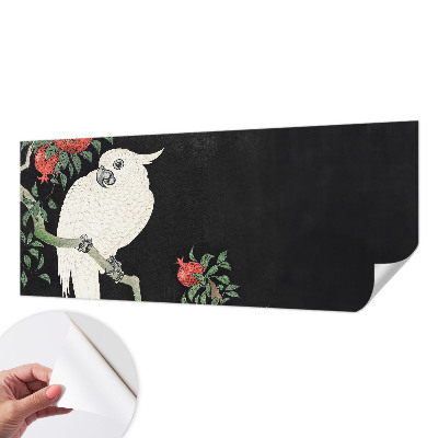 3D-Fototapete fürs Wohnzimmer Granatapfelpapagei