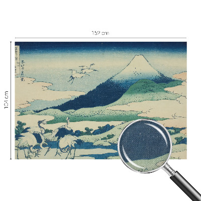 3D-Fototapete fürs Schlafzimmer Kräne und Berge