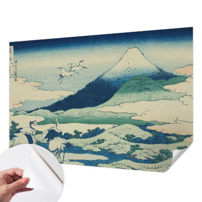 3D-Fototapete fürs Schlafzimmer Kräne und Berge