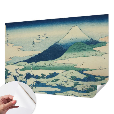 3D-Fototapete fürs Schlafzimmer Kräne und Berge