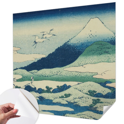 3D-Fototapete fürs Schlafzimmer Kräne und Berge