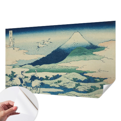 3D-Fototapete fürs Schlafzimmer Kräne und Berge