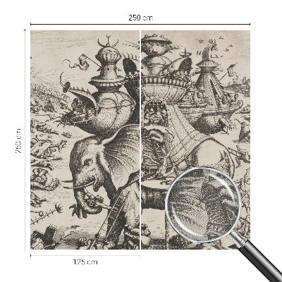 Fototapete nach Maß Eine groteske Schlacht