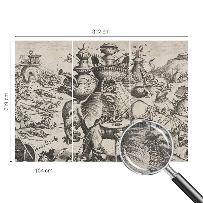 Fototapete nach Maß Eine groteske Schlacht