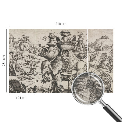 Fototapete nach Maß Eine groteske Schlacht