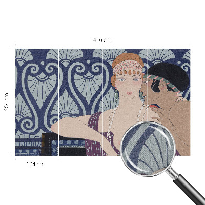 Selbstklebende Fototapete Künstlerpaar