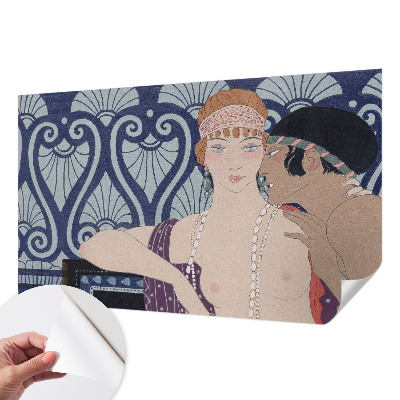 Selbstklebende Fototapete Künstlerpaar