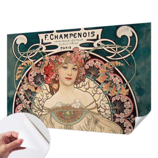 Selbstklebende Fototapete für die Wand Blumensymmetrie