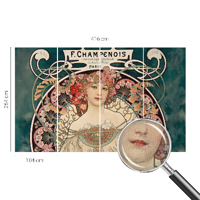 Selbstklebende Fototapete für die Wand Blumensymmetrie