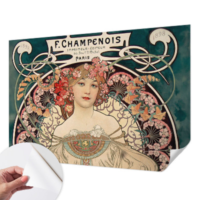 Selbstklebende Fototapete für die Wand Blumensymmetrie