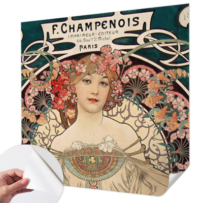 Selbstklebende Fototapete für die Wand Blumensymmetrie