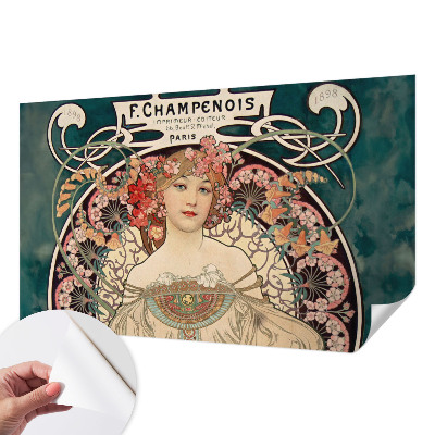 Selbstklebende Fototapete für die Wand Blumensymmetrie