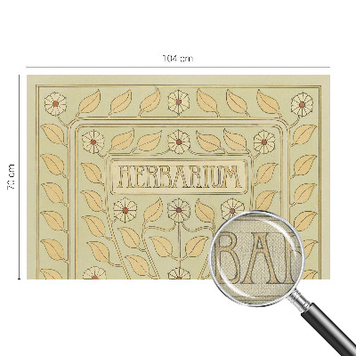 Hochwertige Bildtapete Pflanzenornament