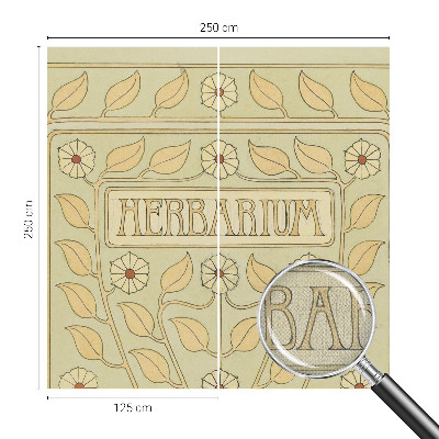 Hochwertige Bildtapete Pflanzenornament