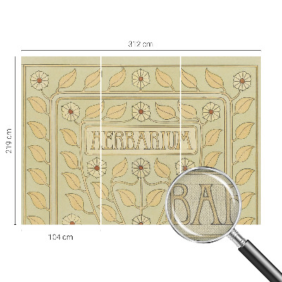 Hochwertige Bildtapete Pflanzenornament