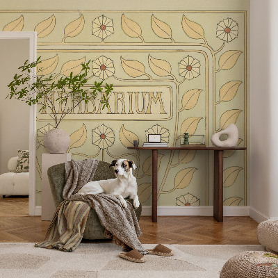 Hochwertige Bildtapete Pflanzenornament