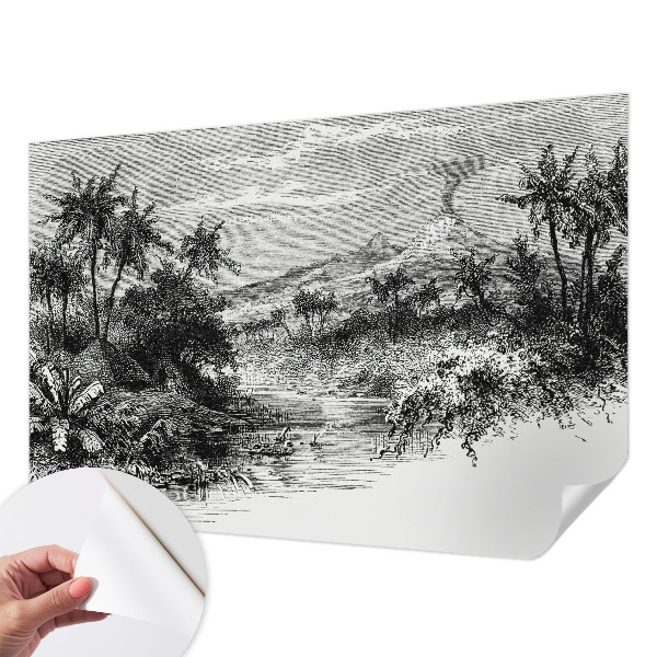 3D-Fototapete Exotisches Panorama