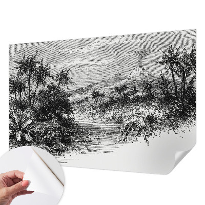 3D-Fototapete Exotisches Panorama