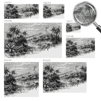 3D-Fototapete Exotisches Panorama