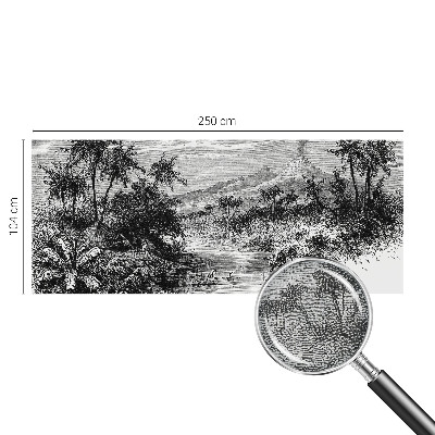 3D-Fototapete Exotisches Panorama