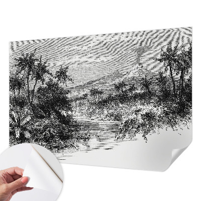 3D-Fototapete Exotisches Panorama