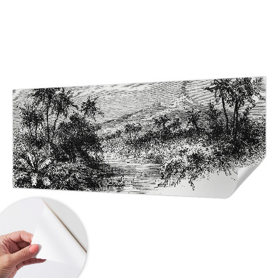 3D-Fototapete Exotisches Panorama