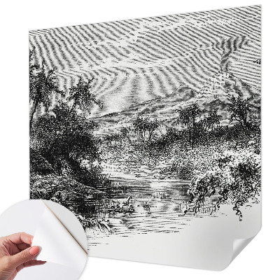 3D-Fototapete Exotisches Panorama