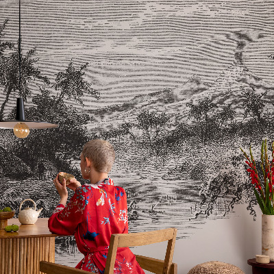 3D-Fototapete Exotisches Panorama