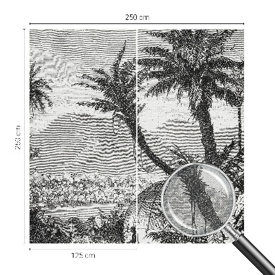 Fototapete in 3D-Optik Tropische Oase