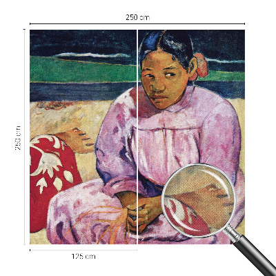 3D-Fototapete fürs Wohnzimmer Strandszene