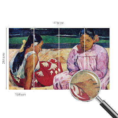 3D-Fototapete fürs Wohnzimmer Strandszene