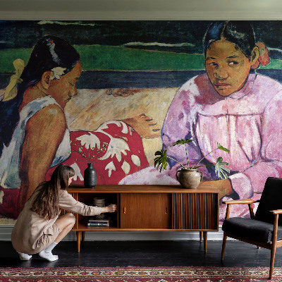 3D-Fototapete fürs Wohnzimmer Strandszene