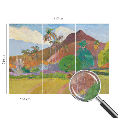 3D-Fototapete fürs Schlafzimmer Exotische Natur