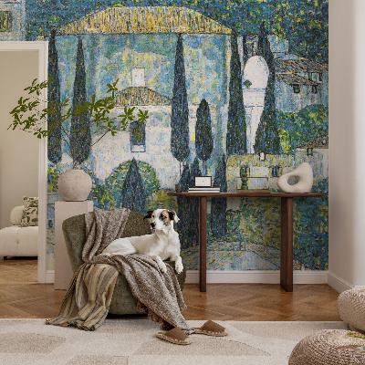 Fototapete nach Maß Zypressenhäuser