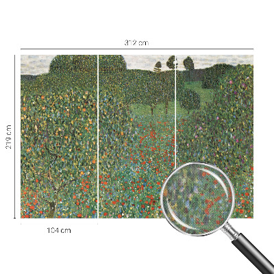 Vintage tapete Blumenwiese