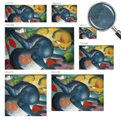 Selbstklebende Fototapete für die Wand Katzenkunst