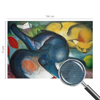 Selbstklebende Fototapete für die Wand Katzenkunst