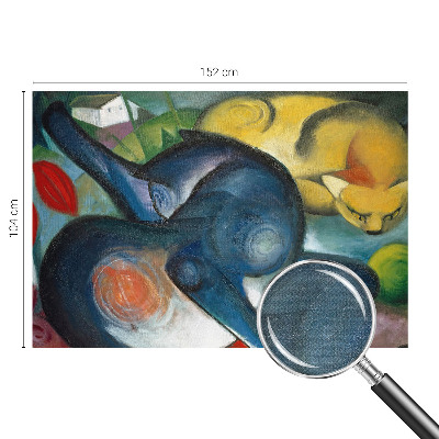 Selbstklebende Fototapete für die Wand Katzenkunst