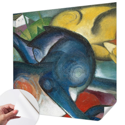 Selbstklebende Fototapete für die Wand Katzenkunst