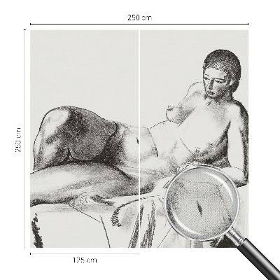 Selbstklebende Fototapete fürs Kinderzimmer Künstlerischer Akt