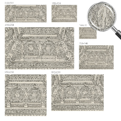 Fototapete in 3D-Optik Klassischer Schmuck